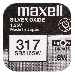 BATERIA MAXELL SR-516SW 317