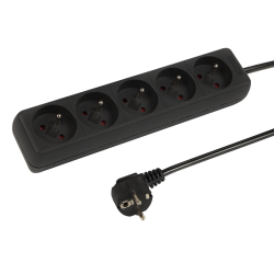 PRZEDŁUŻACZ 230V 3m 5 GNIAZD Z/U 3x1,5mm2 PR-570P