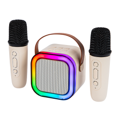 GŁOŚNIK BLUETOOTH KARAOKE RGB 2 MIKROFONY BLOW
