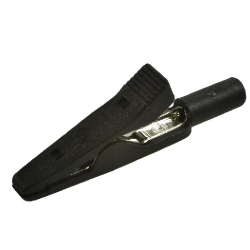 Krokodylek 2mm 27.187.2 10A 41,5mm CZARNY