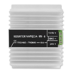 Przetwornica 24V/12V RN6A 6A/2A reduktor