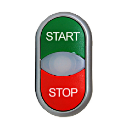 Przycisk zielono-czerwony  z samopowrotem START/STOP MM216702 SCHRACK