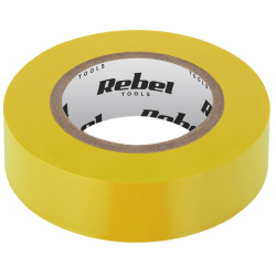 Taśma izolacyjna 18,3m 0,13x19mm żółta REBEL