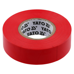 Taśma izolacyjna 19mm 20m czerwona YT-8166 YATO