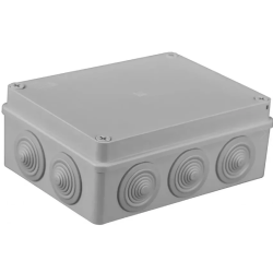 Puszka 190x140x70 N/T IP55 szara S-BOX 406