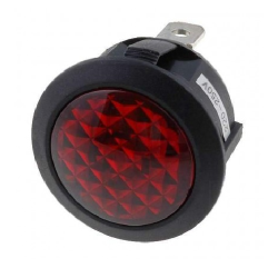 Kontrolka 230V czerwona 20mm neonówka