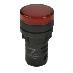 Kontrolka LED 12V czerwona AD16-22DS/R 22mm