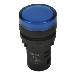 Kontrolka LED 12V niebieska AD16-22DS/B 22mm