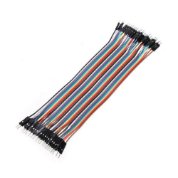 Kabel męsko-męski 10cm 40szt zworki