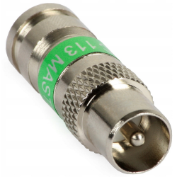 Wtyk antenowy kompresyjny IEC prosty TRISET-113