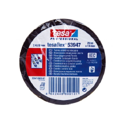 Taśma izolacyjna 19mm 20m TESA PVC czarna