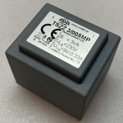 Transformator TSZZ 3/005MP 9V 0,33A INDEL