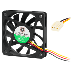 Wentylator 12V 60x60x10 ślizgowy 3-przewody