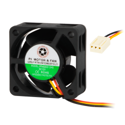Wentylator 12V 40x40x20 kulkowy 3-przewody