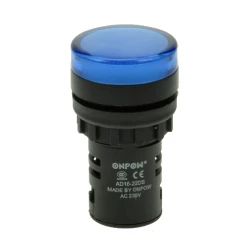 Kontrolka 230V AD16-22DS/B  IP40 22mm niebieska