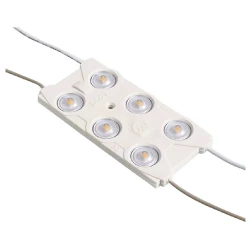 Moduł LED 3W 6x2835 12V 250lm IP67 biały ciepły
