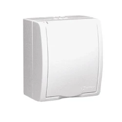 Gniazdo 230V pojedyncze IP54 klapka AQGZ1/11