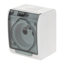 Gniazdo 230V 16A pojedyncze hermetyczne IP44 0321-01