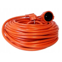 Przedłużacz 230V 10m 3x2,5mm pomarańczowy ogrodowy
