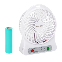Wentylator biurkowy 10cm USB + akumulator BLOW